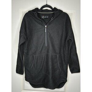 Smartwool Hudson Trail Half Zip Fleece Jacket Poncho Black Women's Small